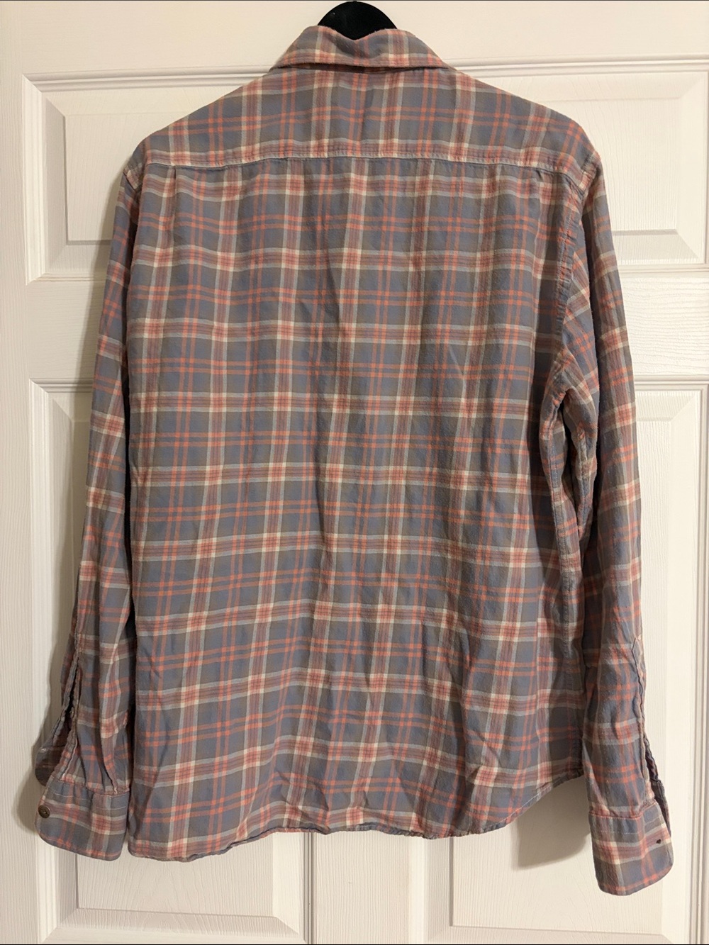 Faherty Brand Plaid Button Down Long Sleeve Shirt Blue Pink Men's Size XL - Picture 3 of 8